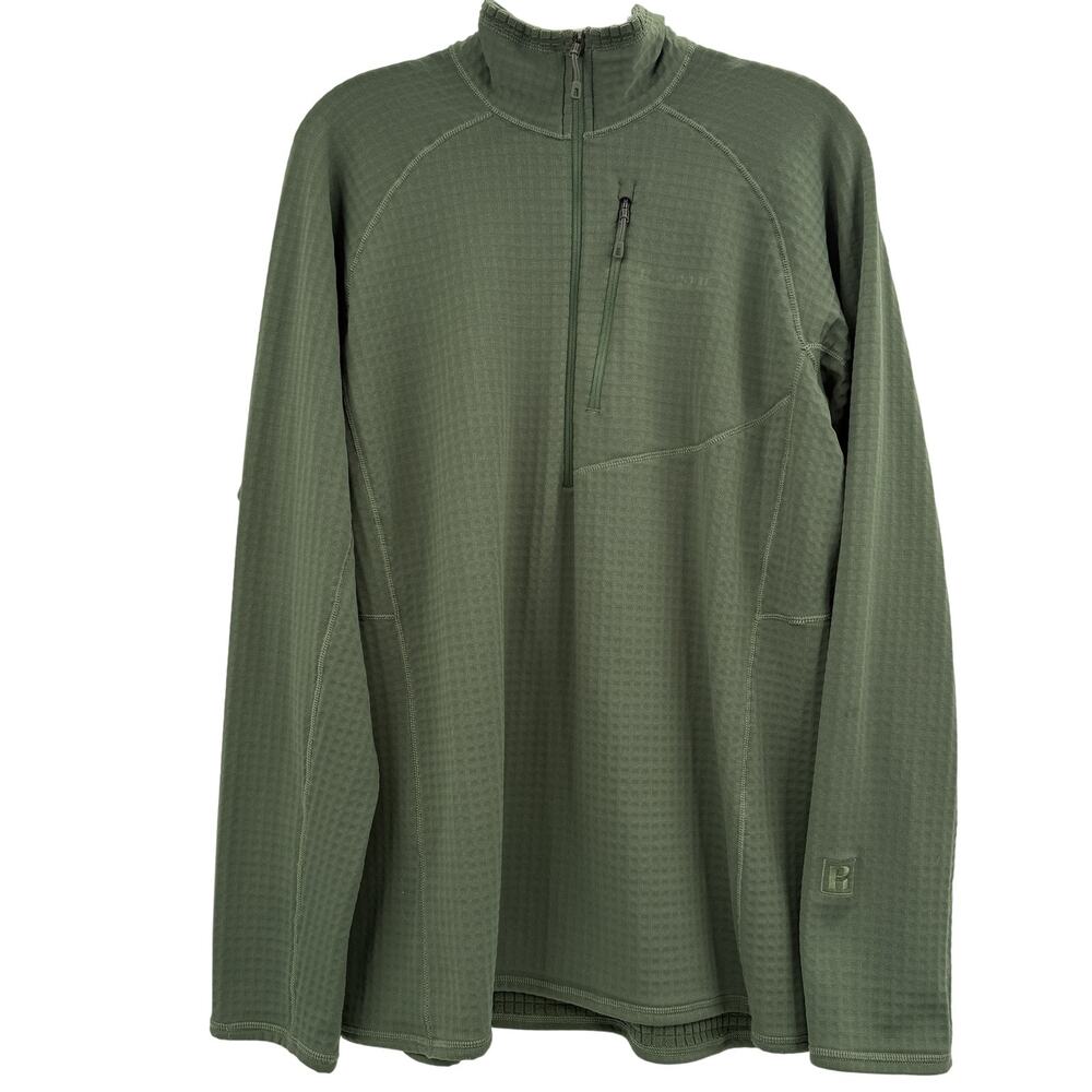 Patagonia R1 Half Zip Fleece Pullover Womens XL Green